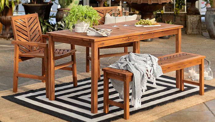 Acacia Wood Outdoor Furniture