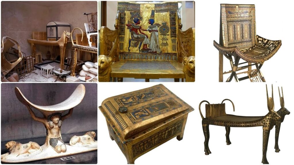 Ancient Egyptian Furniture with Veneer