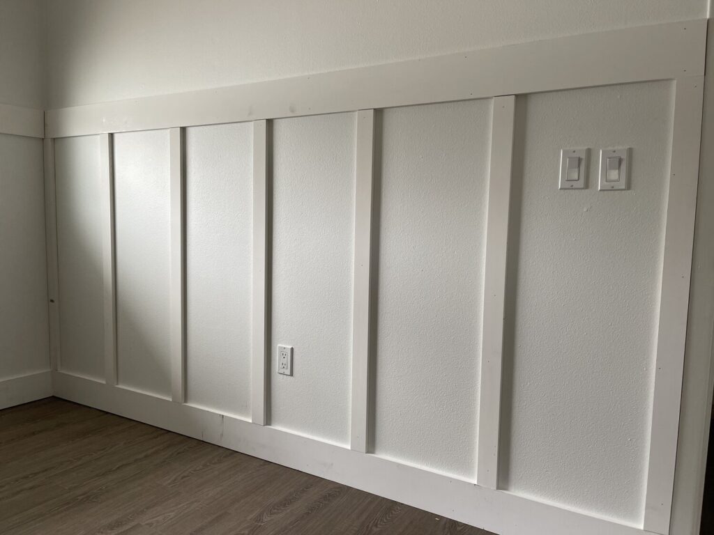 Board-and-Batten Wood Wall Paneling