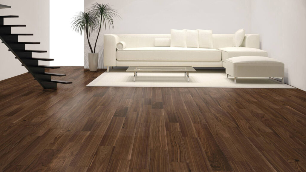 Brazilian Walnut Parquet in a High-Traffic Area