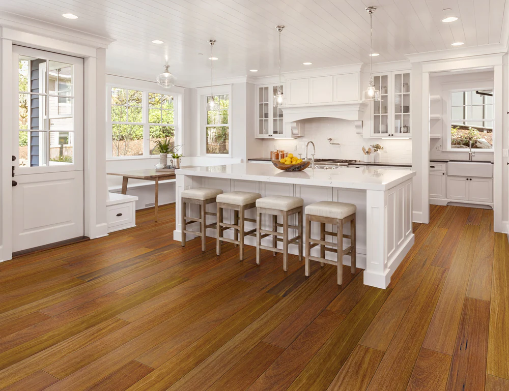 Brazilian Walnut Parquet in a Modern Home