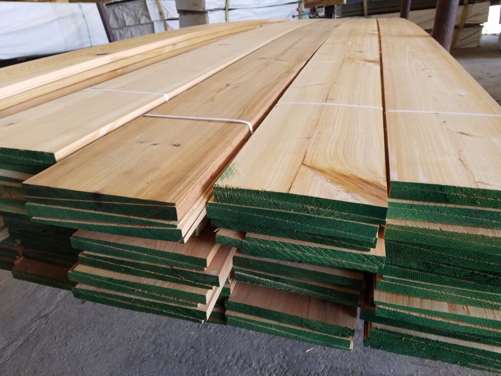Cypress wood planks