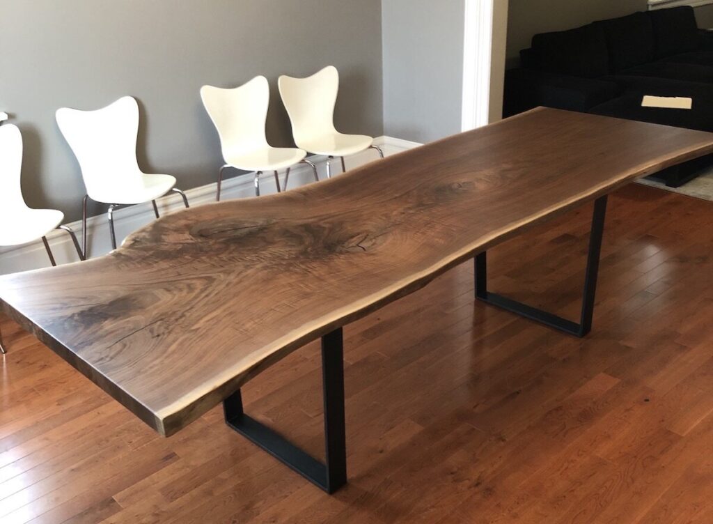 Oiled Finish on Wood Table