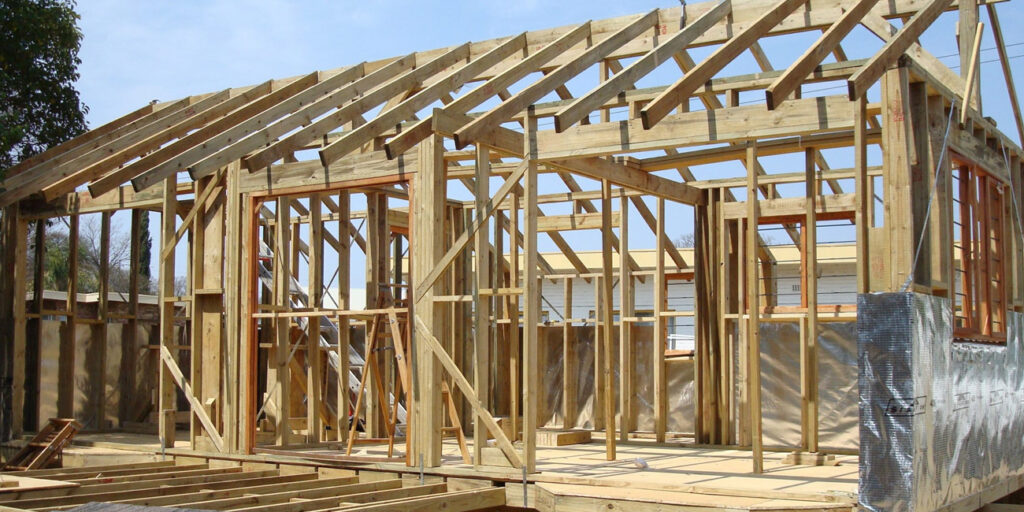 Pine Wood in Construction