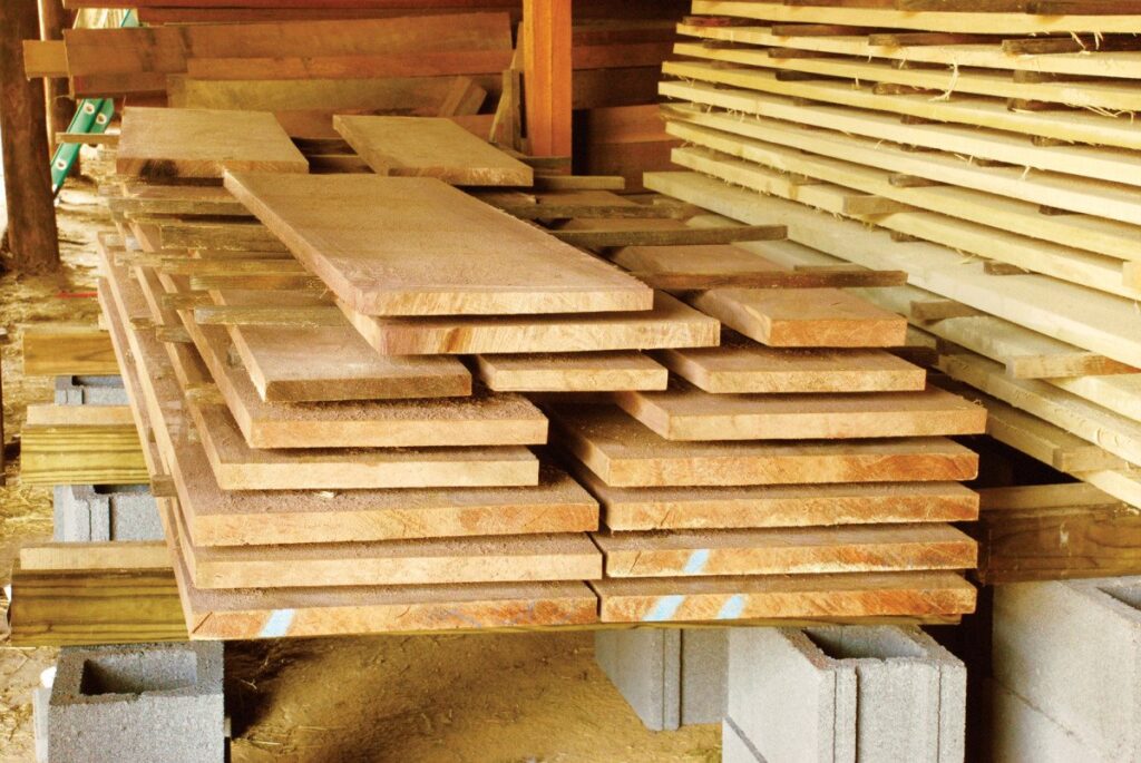 Rough Sawn Timber Stack