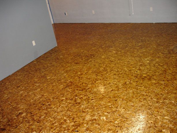 Sanded OSB flooring