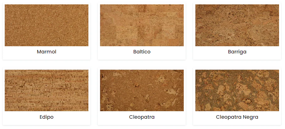 Types of Cork Parquet