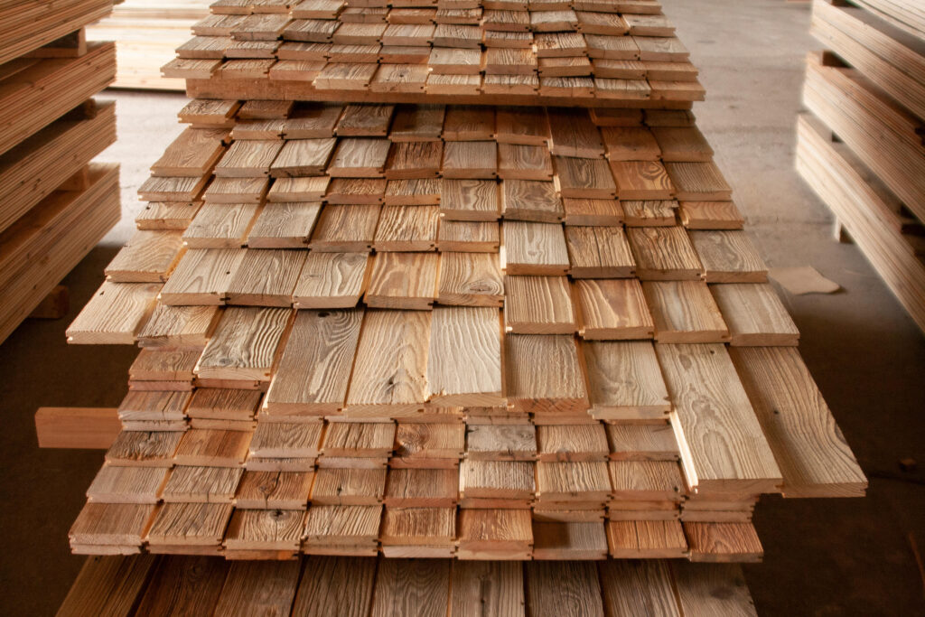 reclaimed wood panel production
