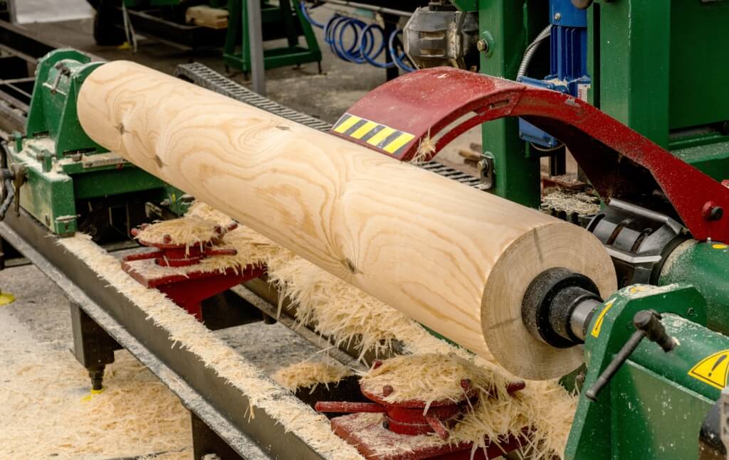 rotary veneer peeling machine