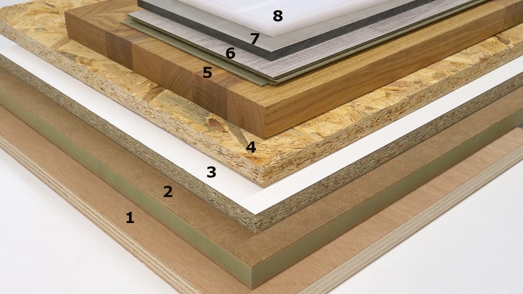 types of laminated OSB