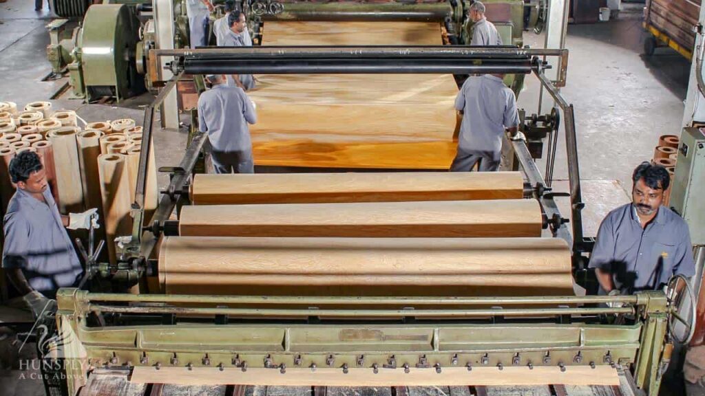veneer slicing machine